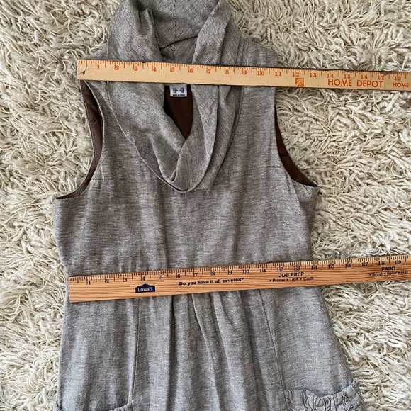 Kensie Linen Cotton Collar Cowl Neck Sleeveless Dress XS - Picture 13 of 15